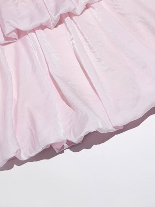 Baby Balloon Tiered Mini Dress