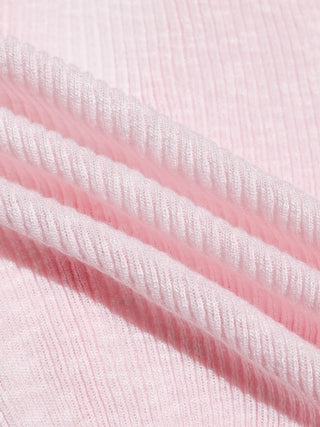 Bebe V neck Knit Cardigan Pink