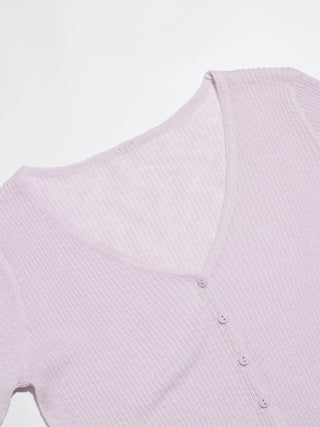 Bebe V neck Knit Cardigan Purple