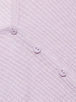 Bebe V neck Knit Cardigan Purple
