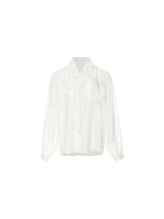 Belle Bow Sheer Blouse Set