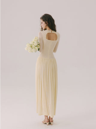 Bellier Shirring Maxi Dress