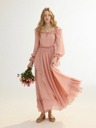 Berry Dew Layer Maxi Dress | Romantic Layered Summer Gown