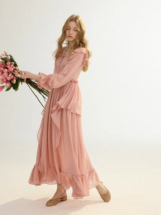 Berry Dew Layer Maxi Dress
