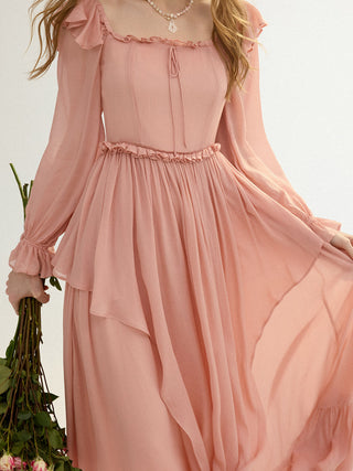 Berry Dew Layer Maxi Dress