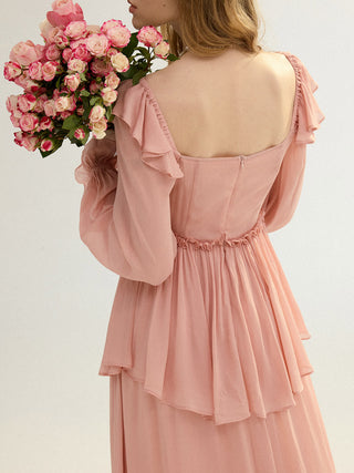 Berry Dew Layer Maxi Dress