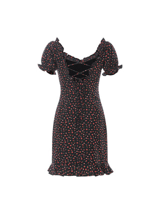 Berry Rose Backless Mini Dress