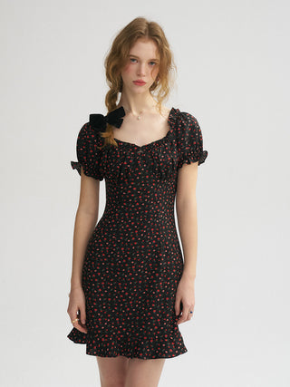 Berry Rose Backless Mini Dress