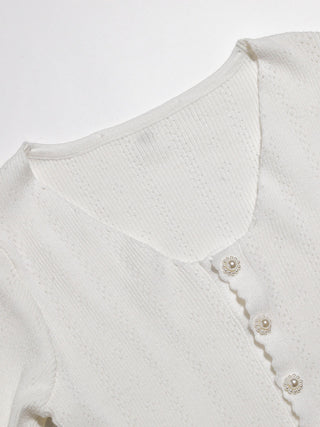 Bianco Pearl Knit Cardigan