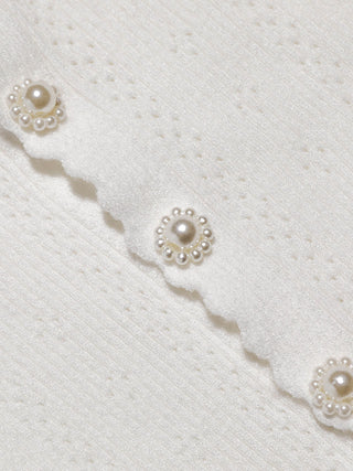Bianco Pearl Knit Cardigan