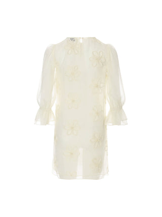 Big Flower Sheer Mini Dress Set