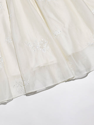 Bisque Embroidered Mini Dress