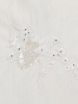 Bisque Embroidered Mini Dress