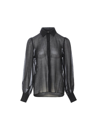 Black Sheer Blouse