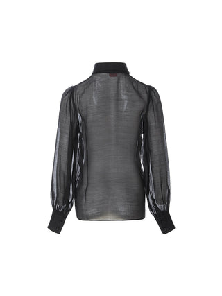 Black Sheer Blouse