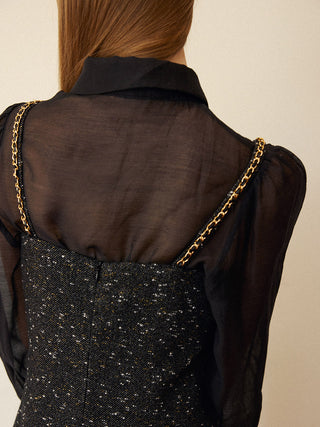 Black Sheer Blouse