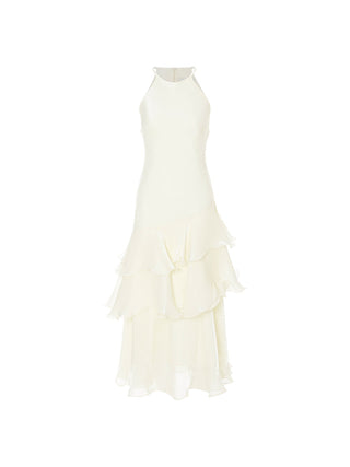 Blanc Halterneck Maxi Dress