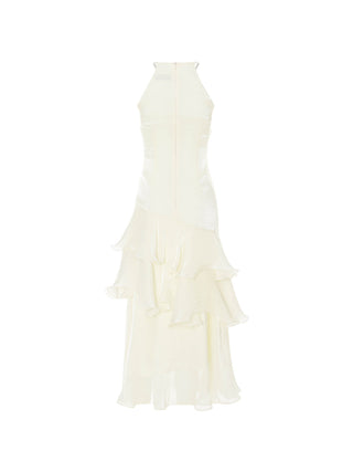 Blanc Halterneck Maxi Dress