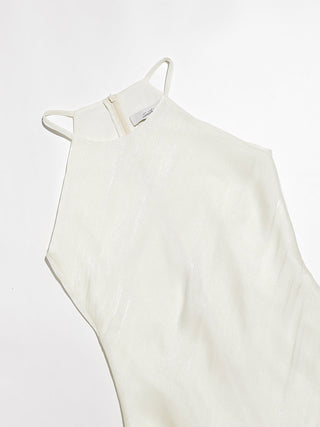 Blanc Halterneck Maxi Dress