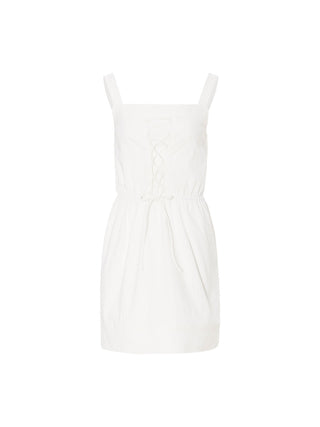 Blanc Corset Mini Dress