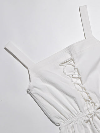 Blanc Corset Mini Dress