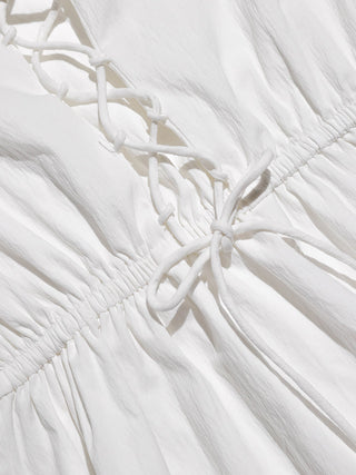 Blanc Corset Mini Dress