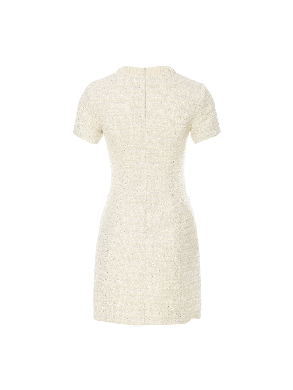 white tweed mini dress Blanche Tweed Mini Dress