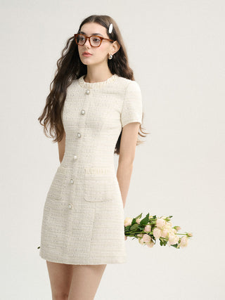 Blanche Tweed Mini Dress