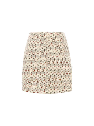 Bliss pattern mini skirt