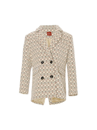 Bliss Two-Button Half Jacket with a tailored fit and sophisticated design, perfect for special occasions.