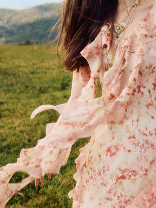Bloom Ruffle Maxi Dress
