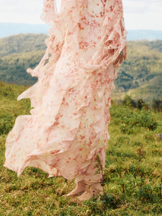 Bloom Ruffle Maxi Dress