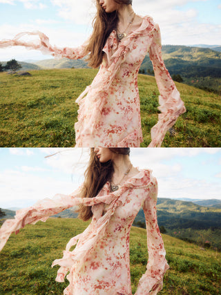 Bloom Ruffle Maxi Dress