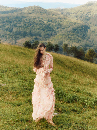 Bloom Ruffle Maxi Dress