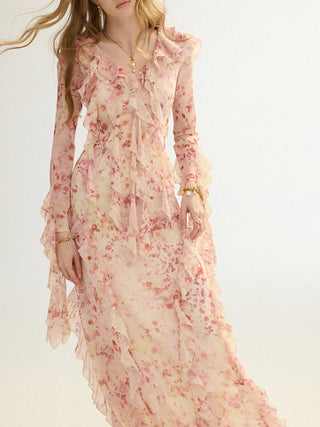 Bloom Ruffle Maxi Dress