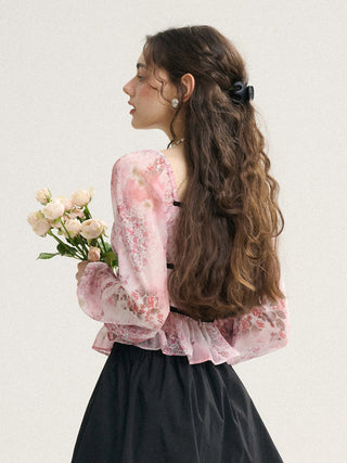 Blossom Black Line Blouse