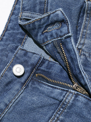 Blue Denim Bootcut Pants