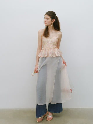 Blue Denim Bootcut Pants