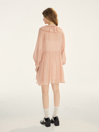 Blush Ruffle Mini Dress Set