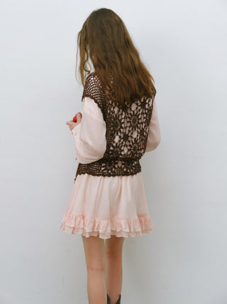 Bohemian Crochet Knit Top