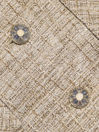 Braid Tweed Belted Jacket