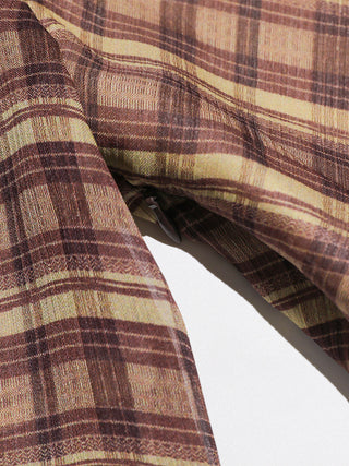Brena Check Maxi Dress