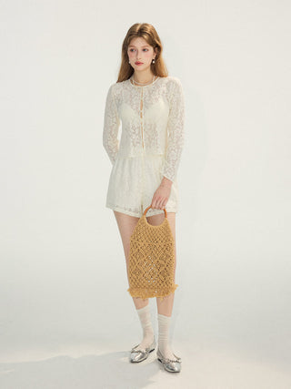 Broderie Garden Blouse Set