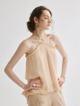 Bubble Sleeveless Blouse