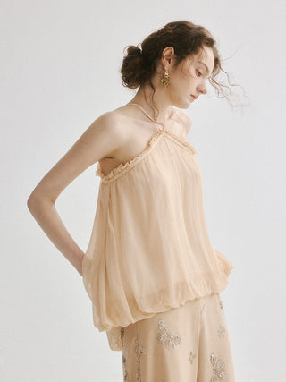 Bubble Sleeveless Blouse