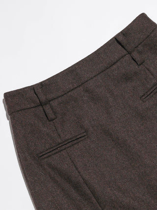 Burgundy Brown Wool Long Skirt