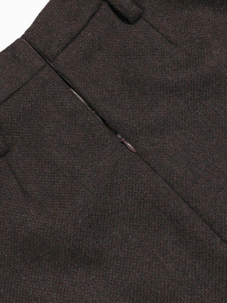Burgundy Brown Wool Long Skirt