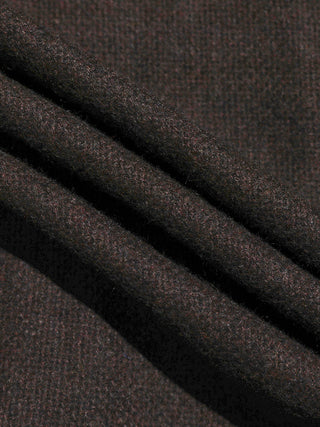 Burgundy Brown Wool Long Skirt