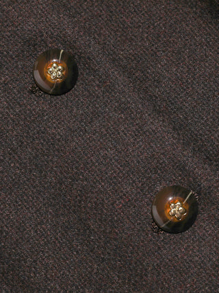 Burgundy Brown Wool Vest