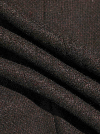 Burgundy Brown Wool Vest